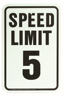 Speed Limit 5 Mph Sign