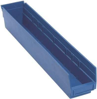 Quantum Storage Systems Economy Shelf Bin, 23-5-8 In. X 4-1-8 In. X 4 In., Blue