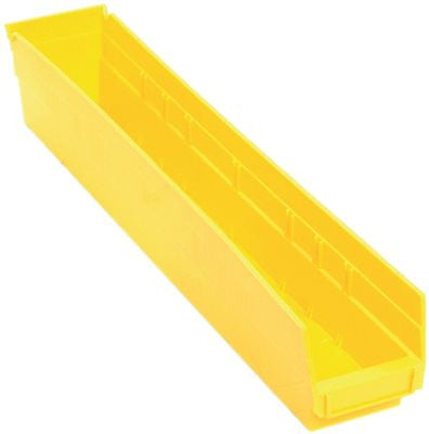 Quantum Storage Systems Economy Shelf Bin, 23-5-8 In. X 4-1-8 In. X 4 In., Yellow