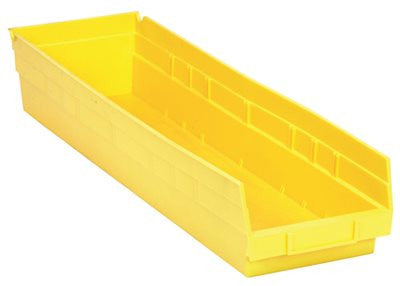 Quantum Storage Systems Economy Shelf Bin, 23-5-8" X 6-5-8" X 4", Yellow