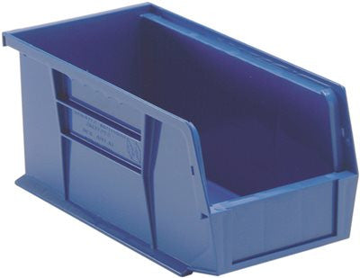 Quantum Storage Systems Stack And Hang Bin, 10-7-8" X 5-1-2" X 5", Blue