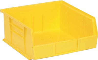 Quantum Storage Systems Stack And Hang Bin, 10-7-8" X 11 X 5", Yellow