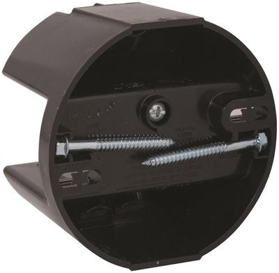 Hubbell Raco Round Ceiling Fan Support Saddle Box, Non-metallic, 4" Round, 12.5 Cu."