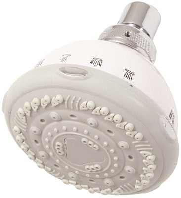 Premier Seven Setting Shower Head White, 2.5 Gpm