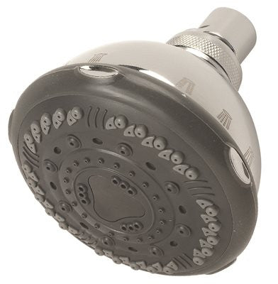 Premier Massage Shower Head 7 Settings Abs Chrome Gray Face, 2.5 Gpm