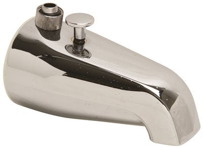 Add-on Shower Bathtub Spout With Diverter, 3-4x1-2", Chrome