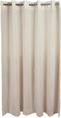 Hookless Shower Curtain With Plain Weave Fabric  Beige