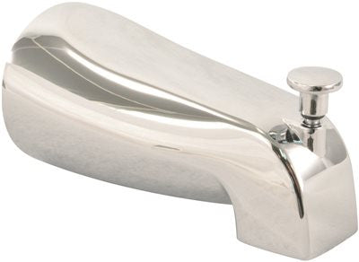 Universal Bathtub Spout With Diverter, Chrome, Various Fittings