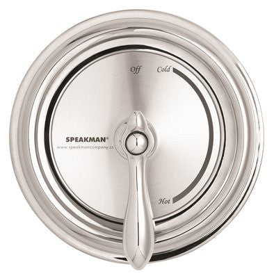 Speakman Anti-scald Balanced Pressure Valve With Chrome Plated  Brass Wall Plate And Brass Lever Handle