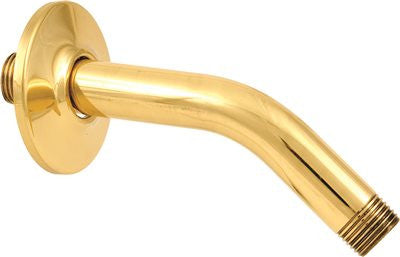 6 In Shower Arm Polished Brass