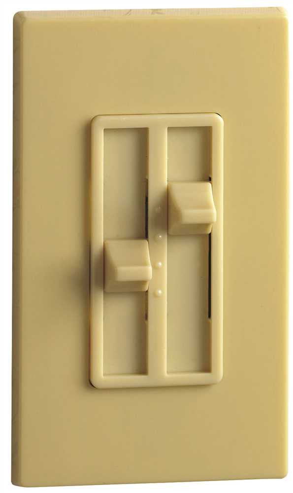 Leviton Sureslide Dual Light Dimmer, 300 Watt Per Circuit, 120 Volt, Single Pole, Ivory