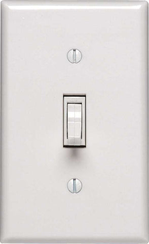 Leviton Toggle Light Dimmer, 600 Watt, 120 Volt, Single Pole, White