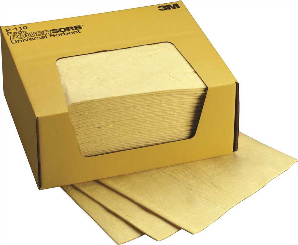 3m&trade; Chemical Sorbent Pad  P-110, Environmental Safety Product