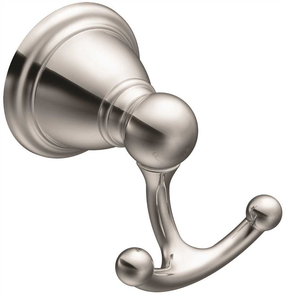 Moen Brantford Double Robe Hook, Chrome Finish