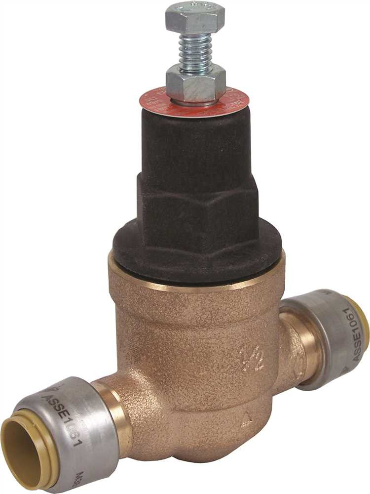 Cash Acme Eb-45 Pressure Regulator, Direct Sharkbite, 45psi, 1-2 In., Lead Free