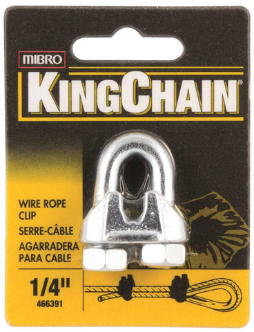 Wire Rope Clip, 1-4 In., 1 Per Card