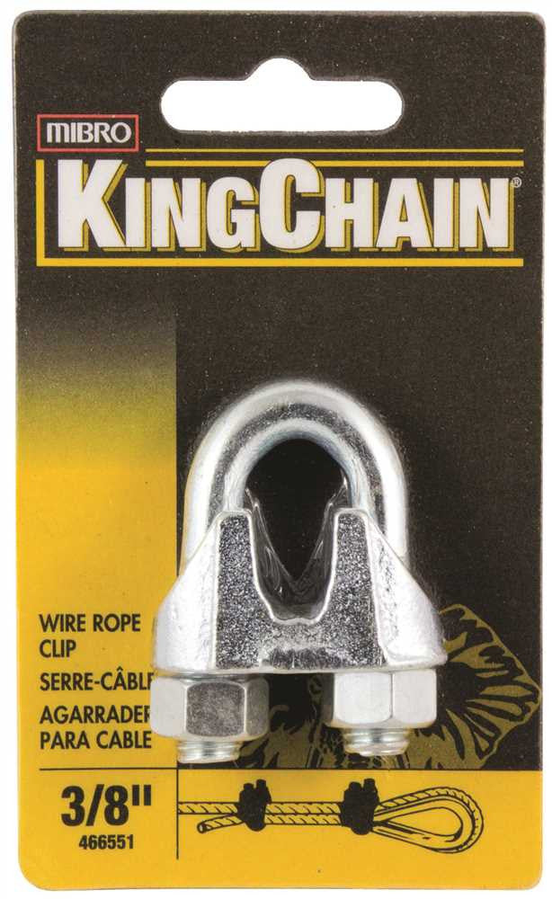 Wire Rope Clip, 3-8 In., 1 Per Card