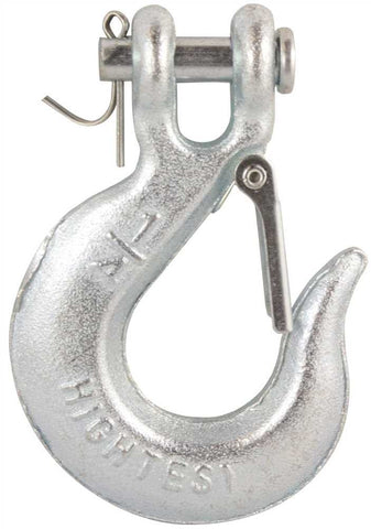 Slip Hook-clevis With Safety Latch, 1-4 In.