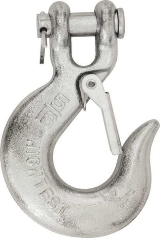 Slip Hook-clevis With Safety Latch, 5-16 In.