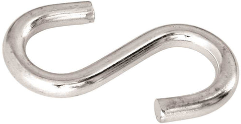 S-hook, Zinc, 3-16 In., 3 Per Card