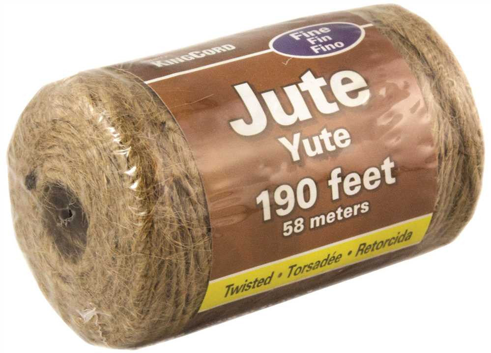 Jute Twine, Natural, Fine, 190 Ft.