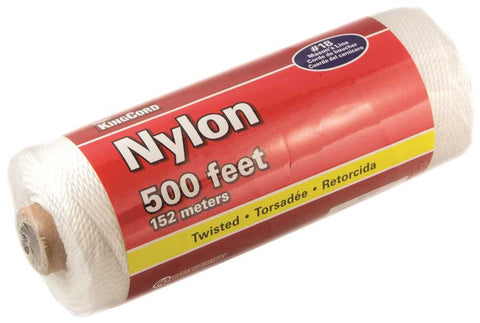 Nylon Twisted Mason Line, White, #18 X 500 Ft.