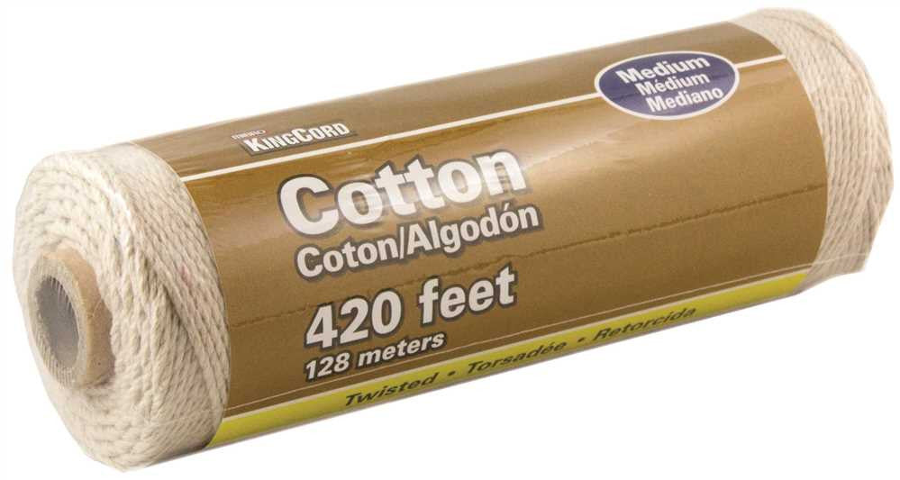 Cotton Twine, Natural, Medium, 420 Ft.