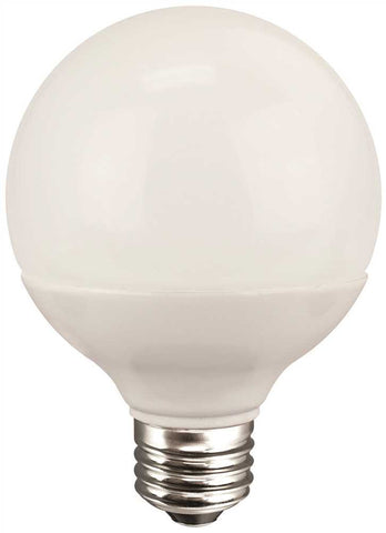 Tcp 5 Watt G25 Led Lamp, Globe, Dimmable, Frosted, Candelabra Base, 300 Lumens, 2700k