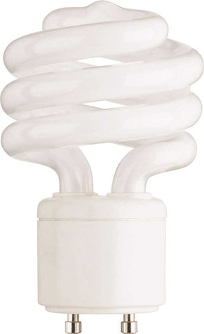 Tcp Springlamp&reg; Spiral Compact Fluorescent Lamp, 18 Watts, 4100k, 82 Cri, Gu24 Base