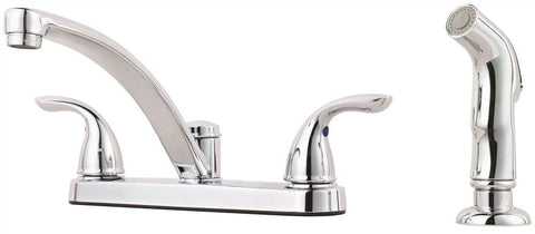 Price Pfister Two Handle Kitchen Faucet With Spray