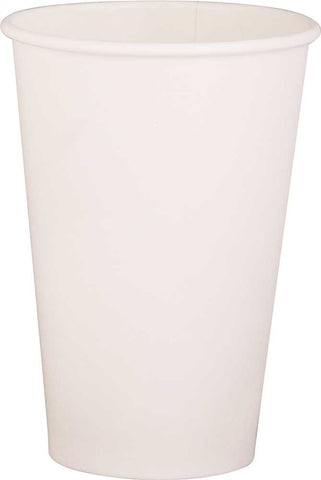 Renown&reg; Single-sided Pe-lined Paper Hot Drink Cups, White, 12 Oz., 1,000 Per Case