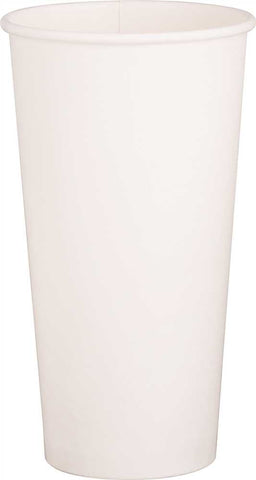 Renown&reg; Single-sided Pe-lined Paper Hot Drink Cups, White, 20 Oz., 1,000 Per Case