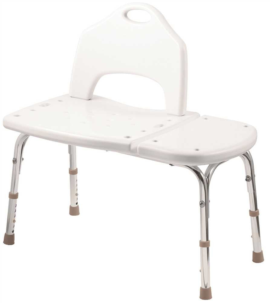 Moen Tool Free Transfer Bench, White