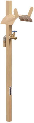 Liberty Garden Hose Stand With Bib, Pvc Hose Adapter, Tan