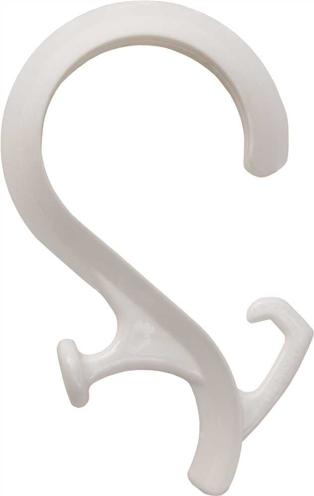 Proplus Tandem Shower Hooks, White