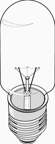 Satco Incandescent Showcase Lamp T10, 40 Watt, 120 Volt, Medium Base, Clear, 2,000 Average Rated Hours