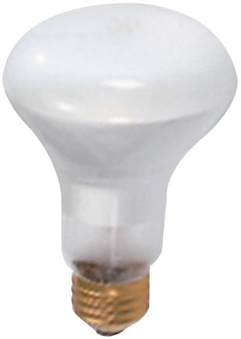 Satco Incandescent Reflector Lamp R20, 45 Watt, 130 Volt, Medium Base, Frost, 2,000 Average Rated Hours, 12 Per Box