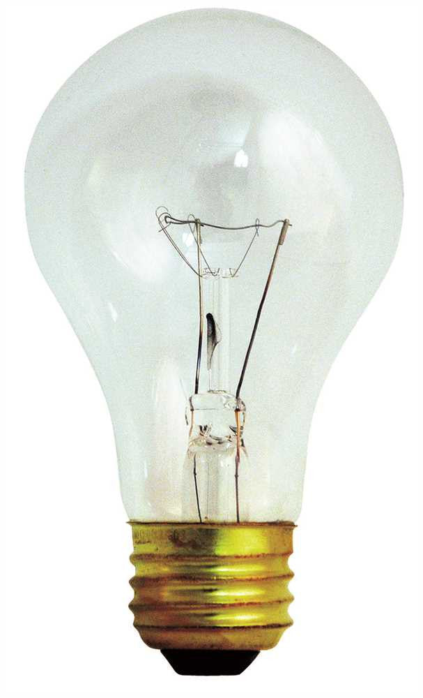 Satco Incandescent Lamp A19, Vibration Service, 60 Watt, 130 Volt, Medium Base, Clear, 120 Per Case