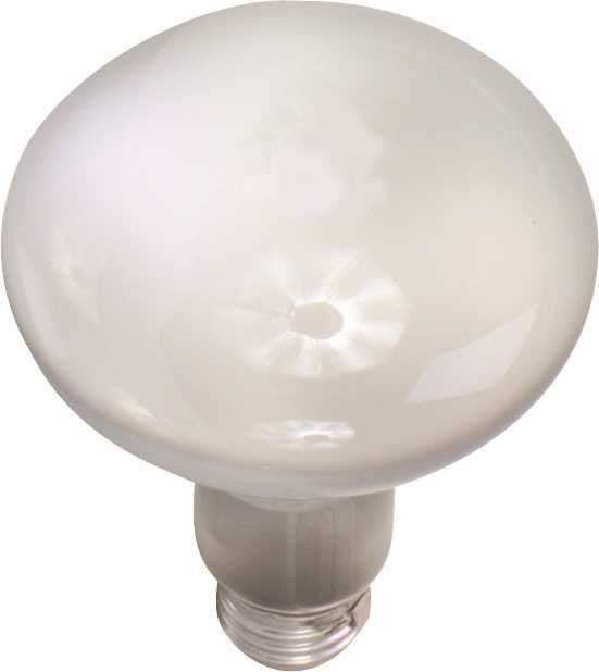 Satco Incandescent Reflector Lamp R20, 45 Watt, 130 Volt, Medium Base, Frost, 5,000 Average Rated Hours, 60 Per Case