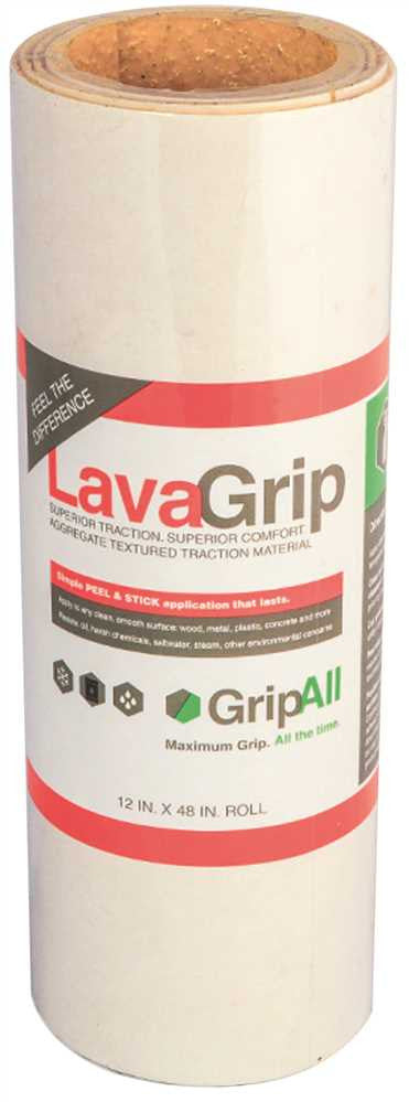 Gripall&trade; Lavagrip&reg; Traction Control Roll, Yellow, 12x48 In.