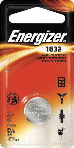 Energizer&reg; Cr1632 Lithium Coin Cell Battery, 3 Volts