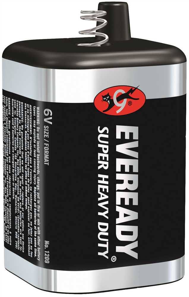 Eveready&reg; Super Heavy-duty&reg; Carbon Zinc Lantern Battery, 6 Volts