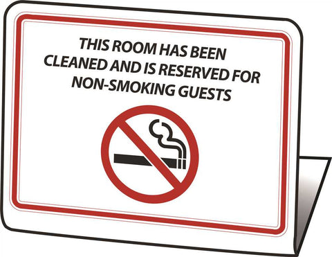 Hy-ko Products&reg; "this Room Is Reserved As A Non-smoking Room" Easel, 50 Per Pack