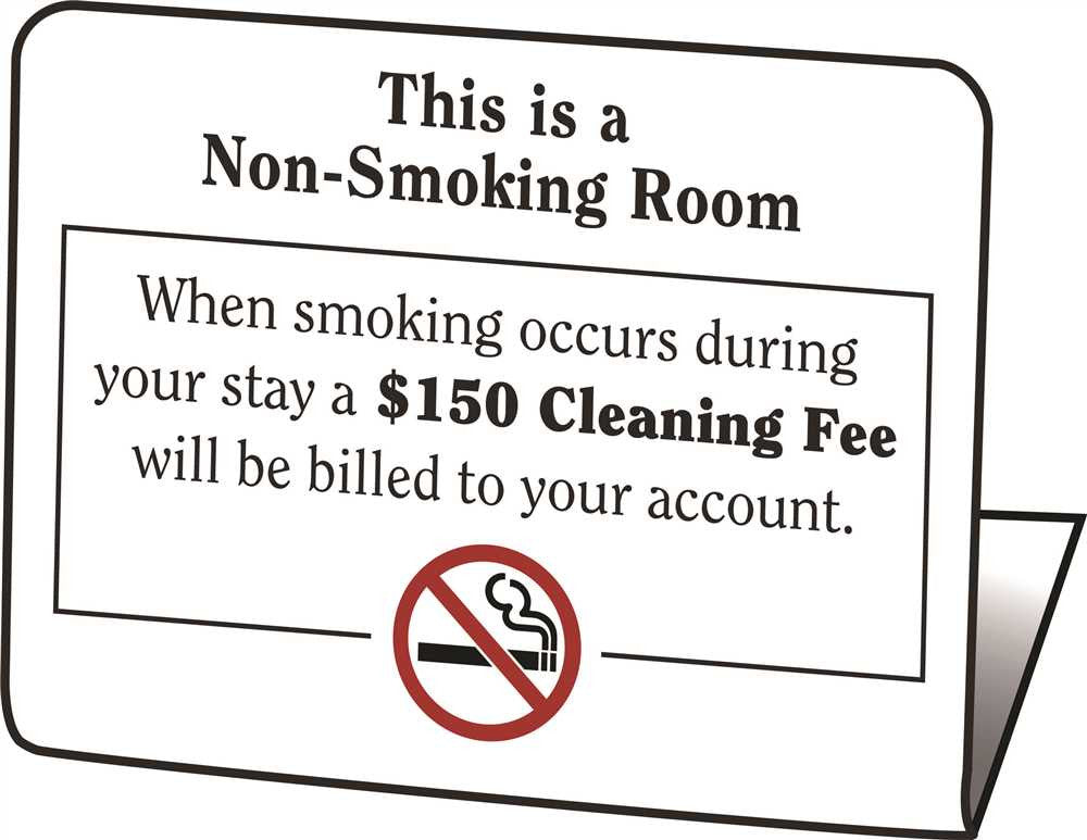 Hy-ko Products&reg; "non-smoking Room, $150 Fee If You Smoke" Easel, 50 Per Pack