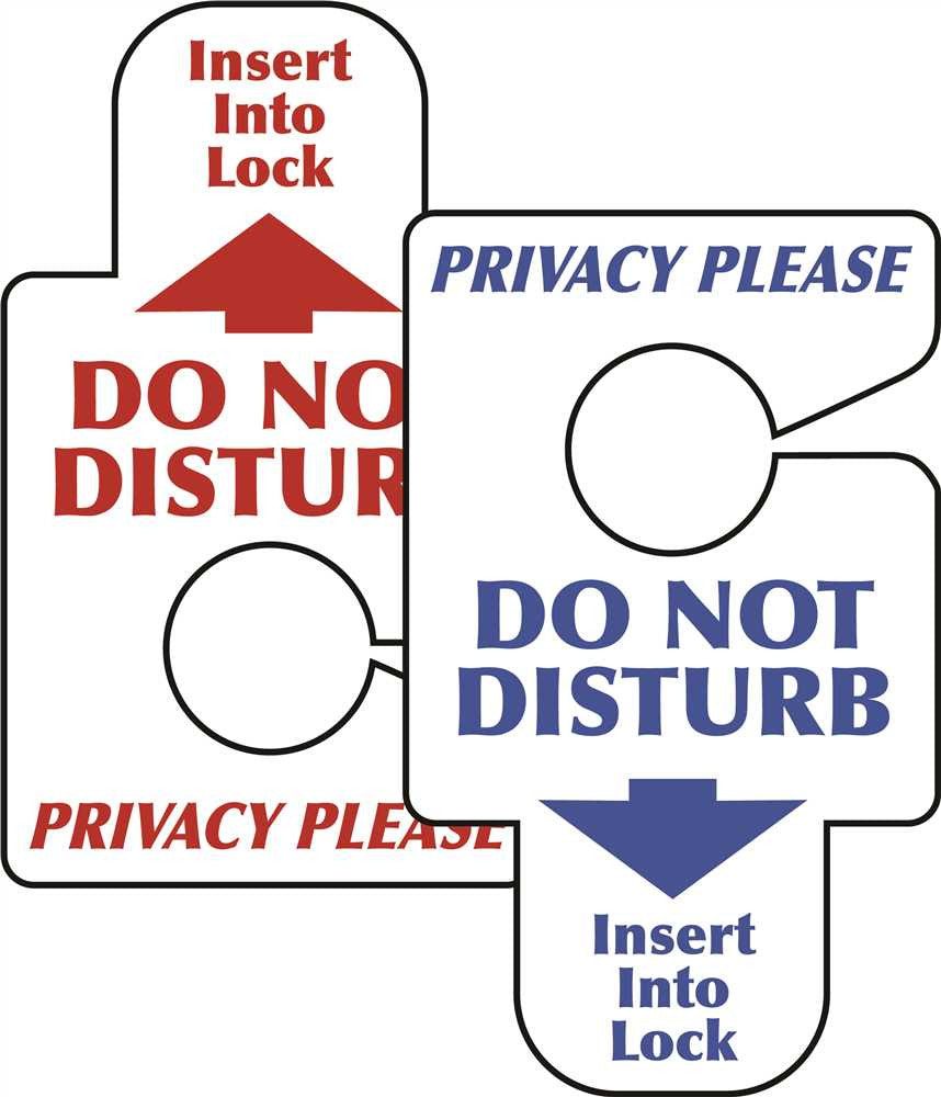 Hy-ko Products&reg; "do Not Disturb-privacy Please" Door Insert, 50 Per Pack