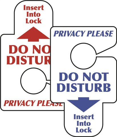 Hy-ko Products&reg; "do Not Disturb-privacy Please" Door Insert, 50 Per Pack