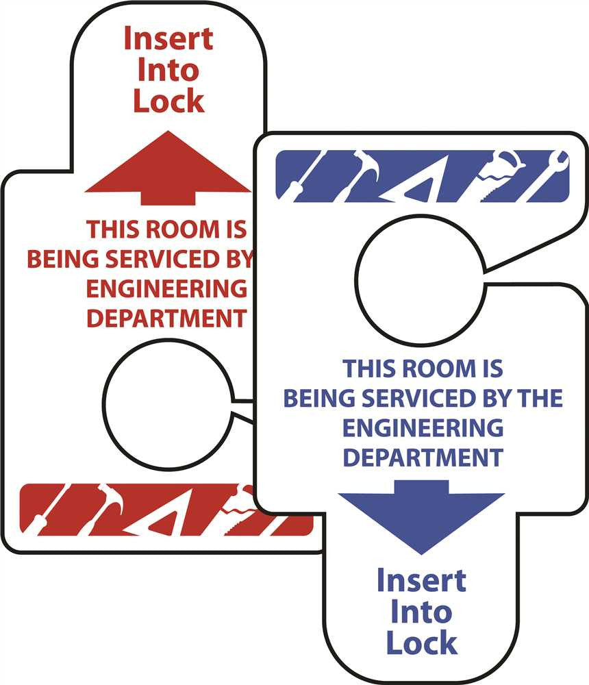 Hy-ko Products&reg; "engineering Is Servicing This Room" Insert, 50 Per Pack