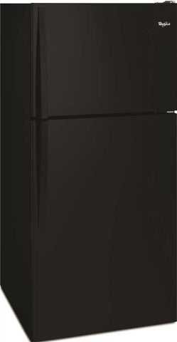 Whirlpool&reg; 18 Cu. Ft. Top-freezer Refrigerator, Black, Reversible Door