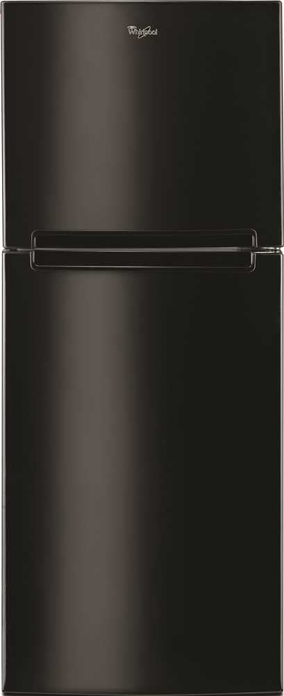 Whirlpool&reg; 11 Cu. Ft. Top-freezer Refrigerator, Black, Reversible Door