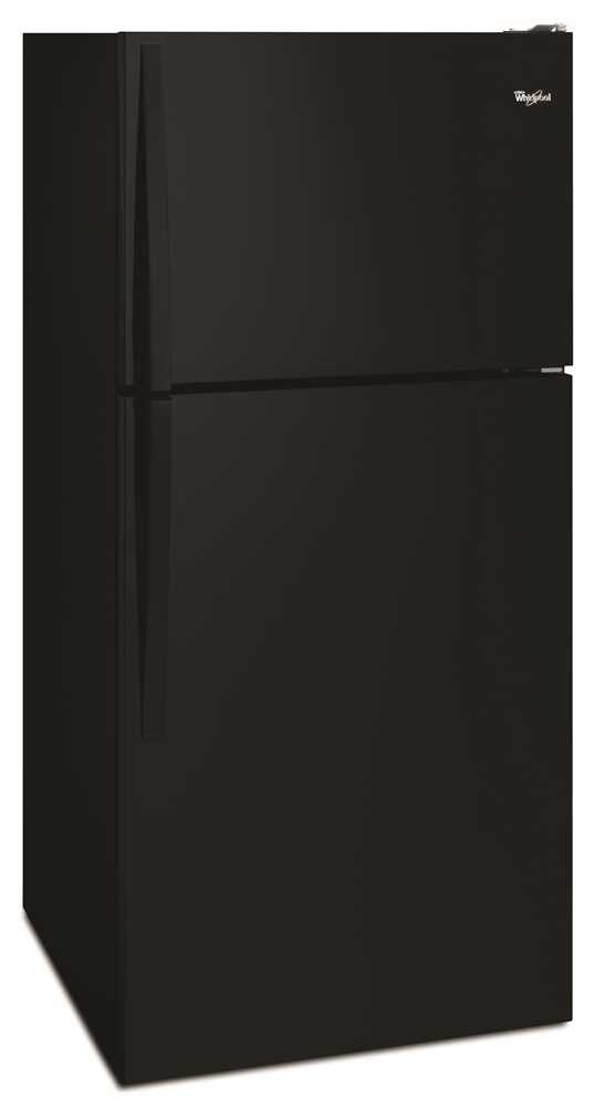 Whirlpool&reg; 18 Cu. Ft. Top-freezer Refrigerator, Black, Reversible Door